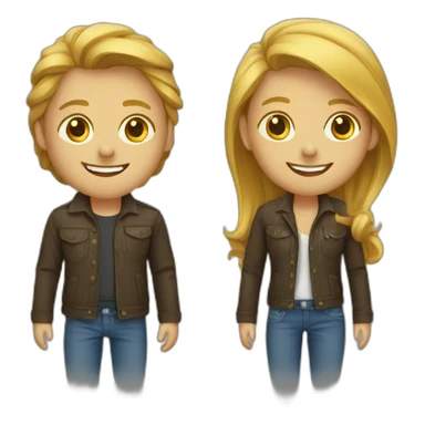 2 happy designers weman sticker