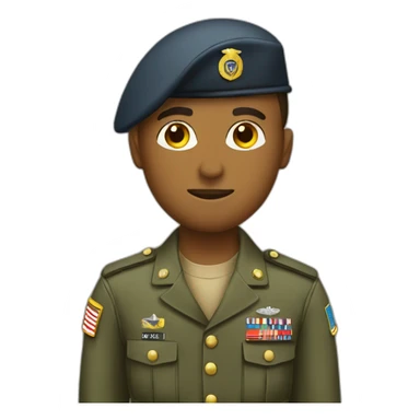 soldier in uniform sticker