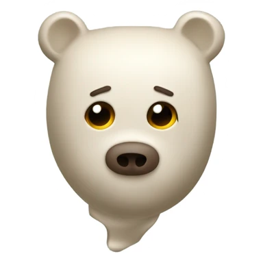 teddy bear head in toilet sticker