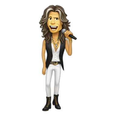 Steven Tyler singing dude looks like a lady sticker