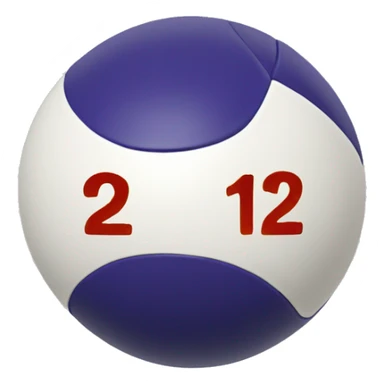 billiare ball number 12 sticker