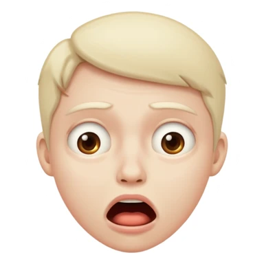 Anguished face while mouth watering sticker