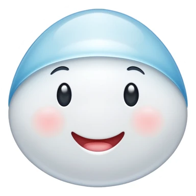 white gum drop sticker