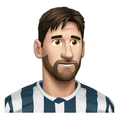Realistic-Messi-in-jail-smoking sticker