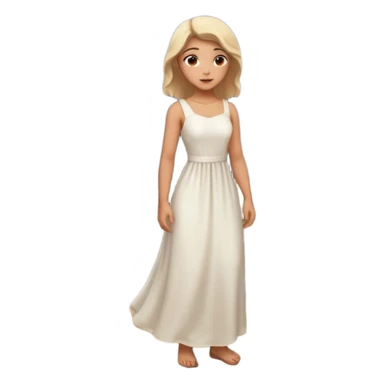 Female back arched in moonlight, skin glowing against stone walls sticker