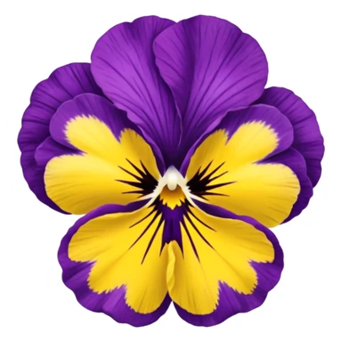 Ultra realistic, pansy flower sticker