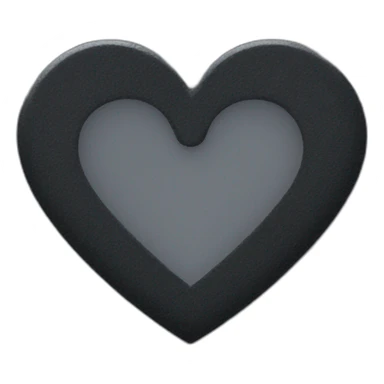 Coeur dégradé noir sticker