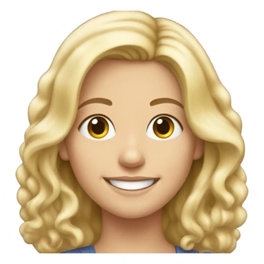 smiling blonde girl portrait Heidi Gardner sticker