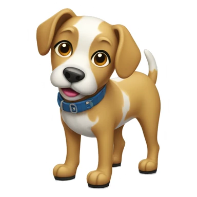 dog wearing gumboots sticker