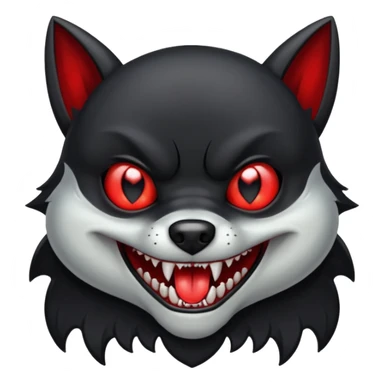 vampire dog sticker