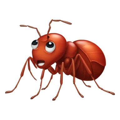 Crying red ant  sticker