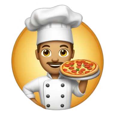 Pizza chef sticker