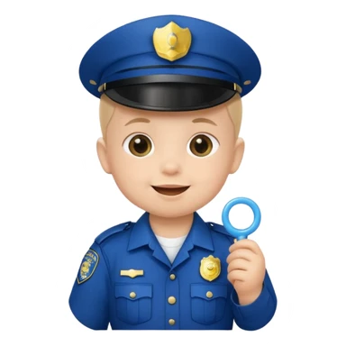 baby police with pacifier sticker