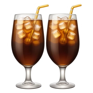 Half-Filled Glasses cola sticker