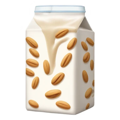 Oat milk carton sticker