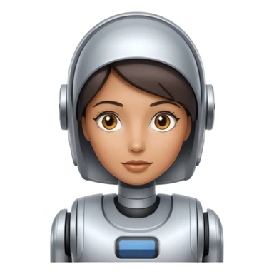 woman service Robot sticker