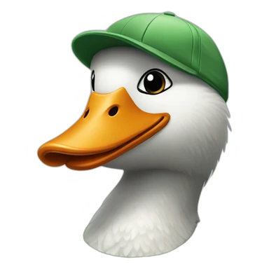 Wilde goose wearing sportswear green sticker