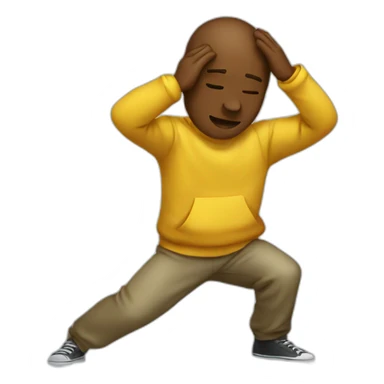 A people dab sticker