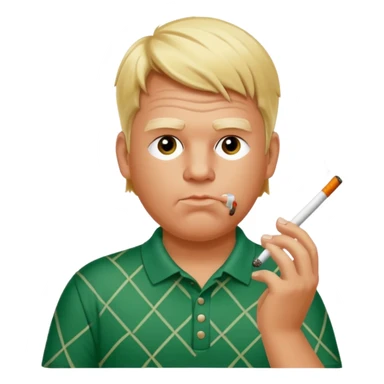 John Daly ripping cigs hitting balls sticker