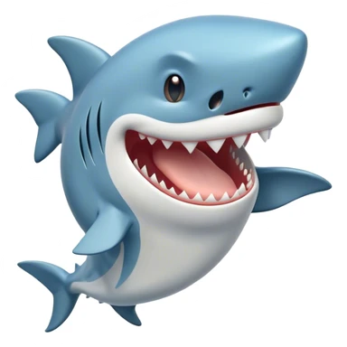 Cinematic Cute Yawning Shark Portrait Emoji, Head tilted slightly with a dramatic, wide-open yawn, showcasing a soft, streamlined body with gently drooping fins and eyes barely open in drowsy contentment, Simplified yet irresistibly adorable features, highly detailed, glowing with a soft, cozy glow, high shine, relaxed yet expressive, stylized with a touch of aquatic charm, bright and endearing, soft glowing outline, capturing the essence of a sleepy yet affectionate shark, so drowsy it feels like it could float right out of the screen and curl up for a nap! sticker