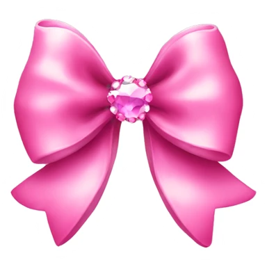 Pink bow with gems sticker