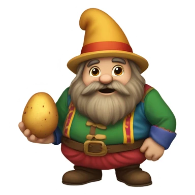 potato and dwarf  sticker