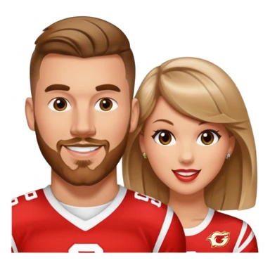 Travis Kelsey mixed with Taylor Swift. sticker