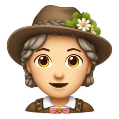 bavarian frau sticker