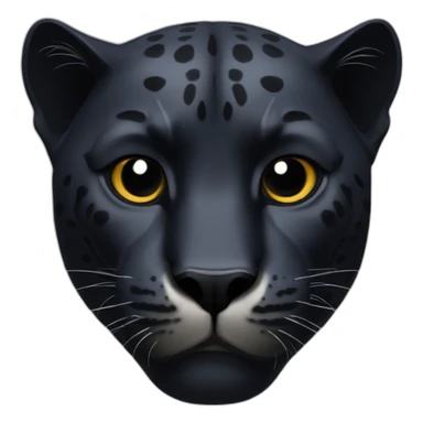black panther head sticker