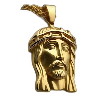 Jesus Piece gold chain 14k sticker