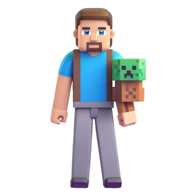 Minecraft Steve character sticker