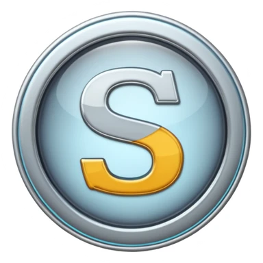 Create a custom emoji badge featuring a stylized, letter “S”. Style it in the Silver rank aesthetic from League of Legends. Use clean silver metals, cool highlights, smooth reflections, and a crisp modern frame. Sleek and clear at small sizes.
 sticker