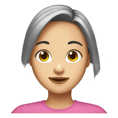 girl double chin sticker