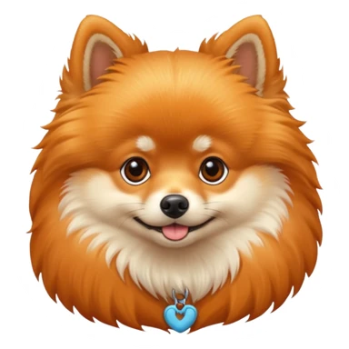  A pomerian dog. sticker