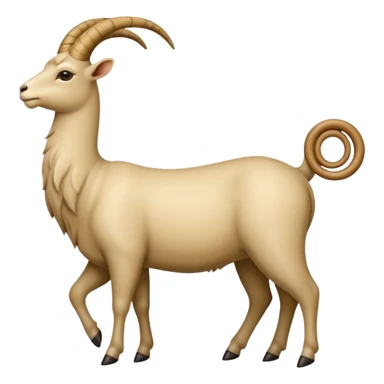 capra ornata di gioielli  sticker