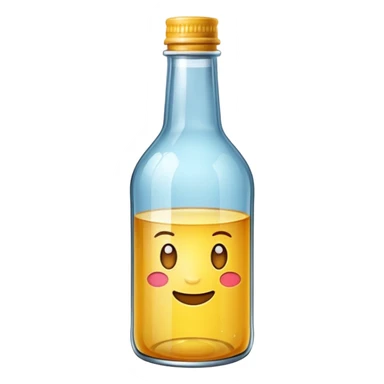 botella de vidrio sticker