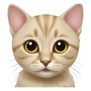 kitten with fake eyelashes sticker