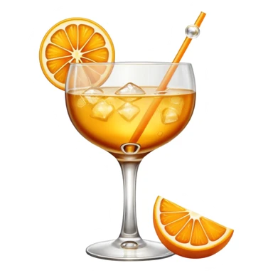 golden cocktail sticker