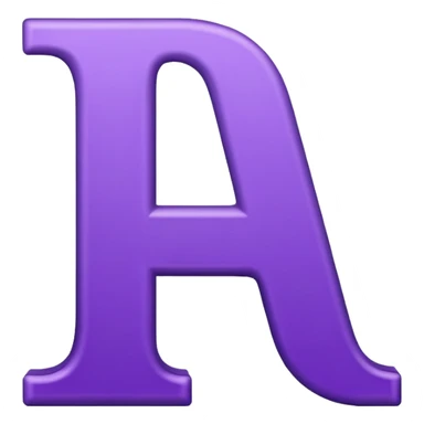 purple capital letter "I" alphabet sticker