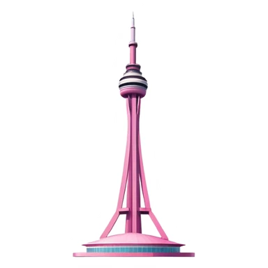 Pink cn tower sticker