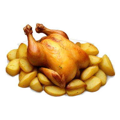 baked chicken with potatoes  sticker