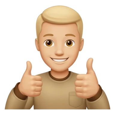 Thumbsup man sticker
