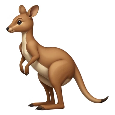 Kangaroo balancing on its tail sticker