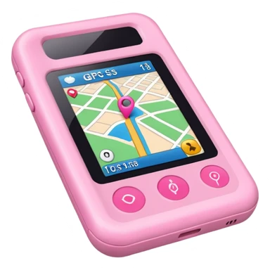 pink gps sticker
