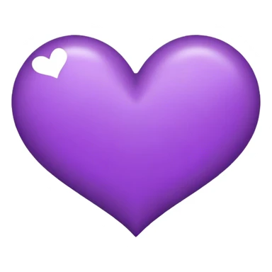 Corazon morado con teamo en el centro  sticker