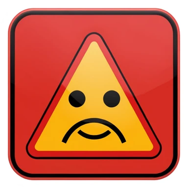 attention stop danger!! sticker