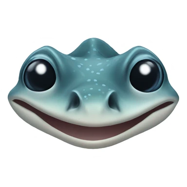 stingray doing kissy face sticker