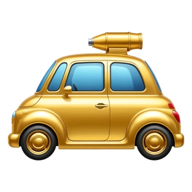 Golden Car paint Sprayer can sticker