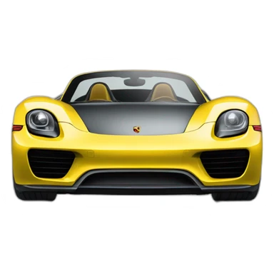 Porsche 918 spider de profil sticker