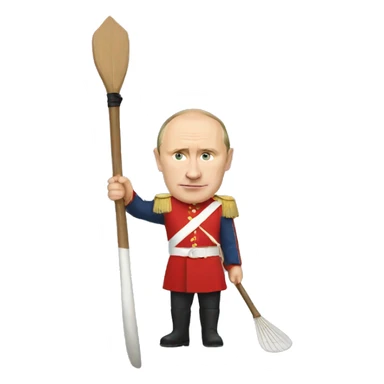 Putin with oar sticker
